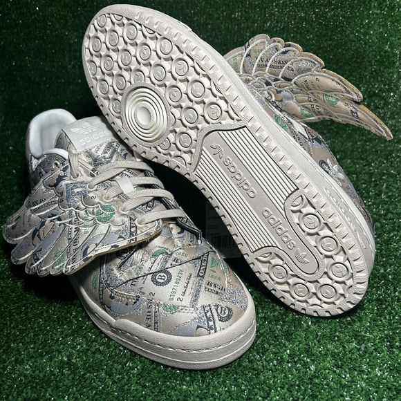 Adidas x Jeremy Scott Forum 84 Low Wings Money Men’s Size 11 GX6393 main image 4